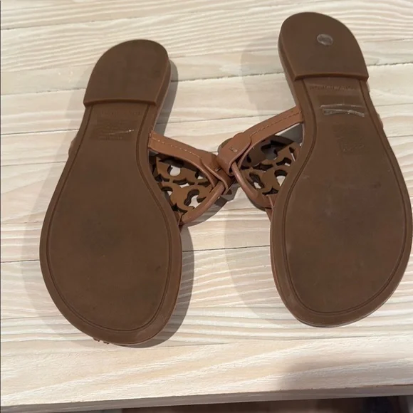 Brown Sandals Tory Burch Leather Size 7.5 - Picture 6 of 6